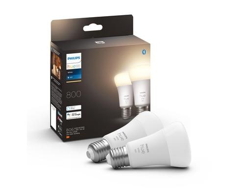 Philips Hue White E27 Doppelpack 2x800lm 60W