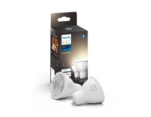 Philips Hue White GU10 Doppelpack 2x400lm 2x GU10, BT