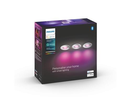 Philips Hue White & Col. Amb. Xamento Einbauspot chrome 3er