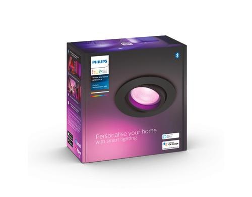 Philips Hue White & Col. Amb. Centura Einbauspot 1 flg. schwarz 350lm