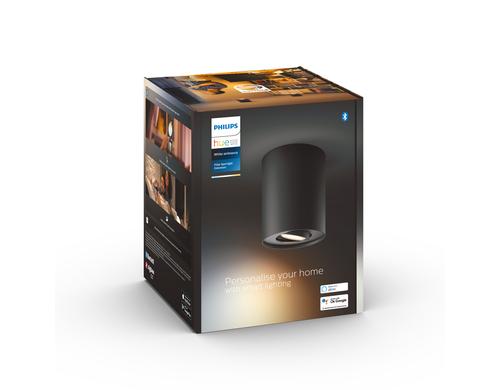 Philips Hue White Amb. Pillar Spot 1 flg. schwarz 350lm Erweiterung