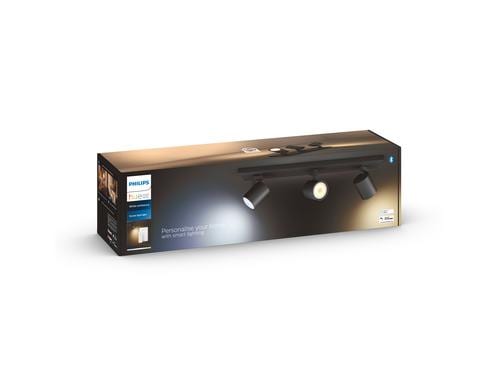 Philips Hue White Amb. Runner Spot 3 flg. schwarz 3x350lm inkl. Dimmschalter