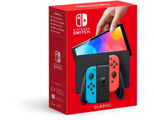 Nintendo Switch OLED neon-rot / neon-blau Alter: 3+