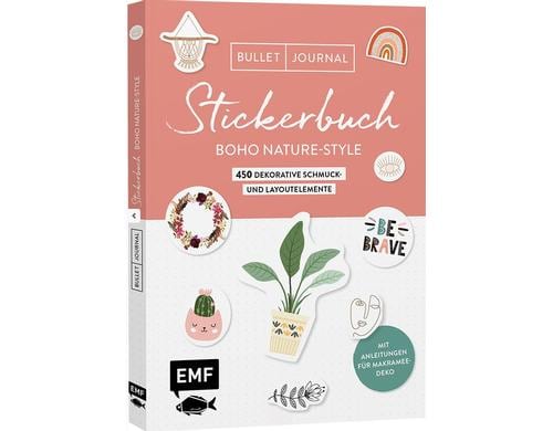 EMF Stickerbuch Bullet Journal Boho Nat. St 700 Sticker