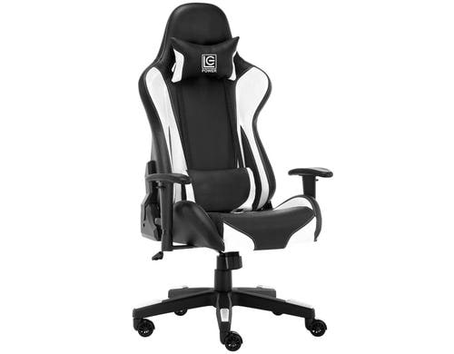 LC-POWER LC-GC-600BW Gaming Chair weiss/schwarz