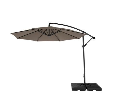 COCON Sonnenschirm  300 cm, Stahl, hngend Taupe,   300 cm, 180Gr UV50