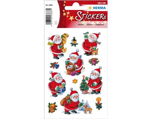 Herma Weihnachtssticker Nikolaus 3 Blatt, 36 Sticker