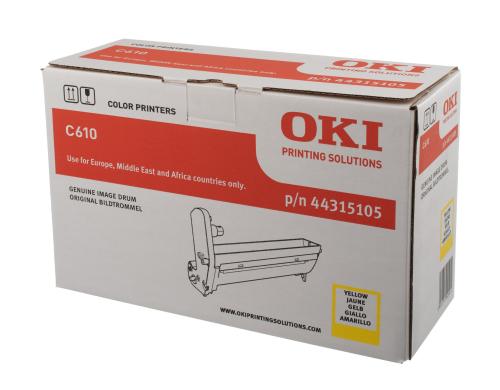 OKI Bildtrommel 44315105,f.610 Serie,yellow 20'000 Seiten (Image Drum), ISO/IEC 19798