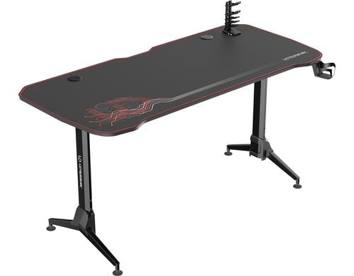 Ultradesk Grand Rot Gaming Table rot, div Zubehr