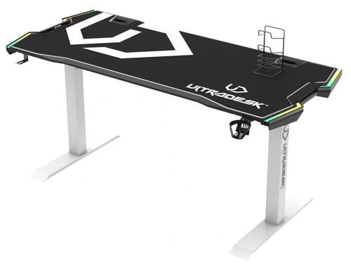 Ultradesk Force Weiss/Schwarz Gaming Table Weiss, div Zubehr, besteht aus 2 Kartons