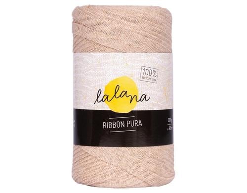 lalana Wolle Ribbon Pura beige 200 g, ca.  95 m