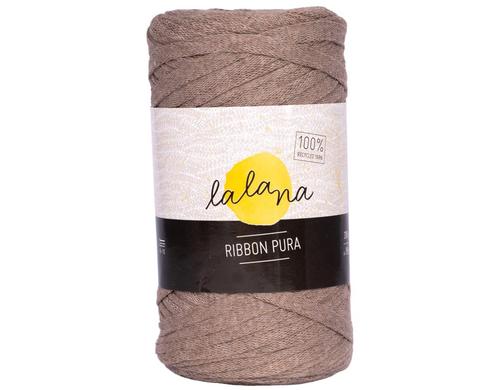 lalana Wolle Ribbon Pura coffe 200 g, ca.  95 m