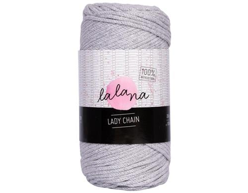 lalana Wolle Lady chain hellgrau 200 g, ca. 100 m