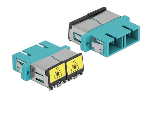 Delock LWL Kupplung SC-SC, OM3 Duplex Multimode, trkis