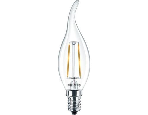 Philips CorePro LEDCandle 2-25W E14 827 BA35 klar Glas IP44