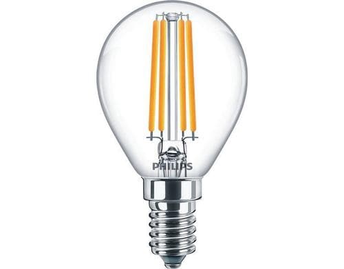 Philips CorePro lustre 6,5-60W P45 E14 klar Glas IP44