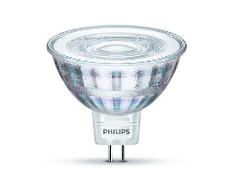 Philips LED Lampe 5W (35W) GU5.3, MR16, 345lm, 2700K, klar