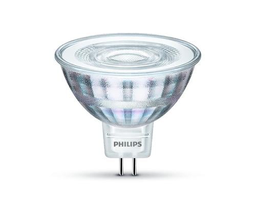 Philips LED Lampe 5W (35W) GU5.3, MR16, 390lm, 4000K, klar