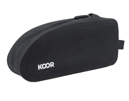 KOOR Velo Rahmentasche mit Velcro 1.6L schwarz, 23.5 x 6.5 x 10.5 cm