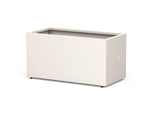 Herstera Metal Planter 50 100x50x50cm, White Clay