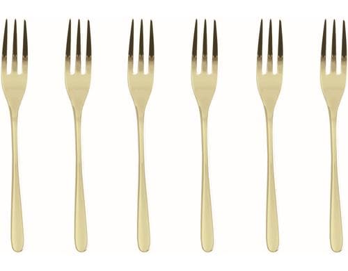 Sambonet Kuchengabel Taste 6er Set, Champagne, PVD, GK