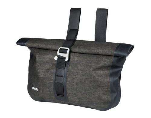 KOOR Velo Lenkertasche mit Velcro 5-6L anthrazit, 30 x 6.5 x 31 cm