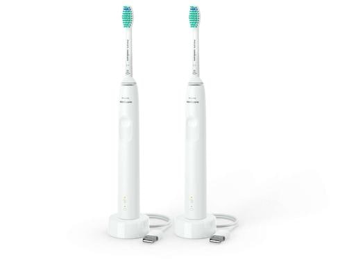 Philips Duo Sonicare Series 3100 HX3675/13 weiss/weiss,Andruckkontrolle, 1 Brstenkopf