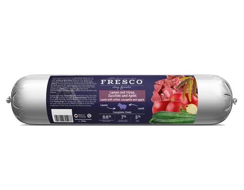 Fresco NassfutterWurst Lamm mit Hirse, 400 g