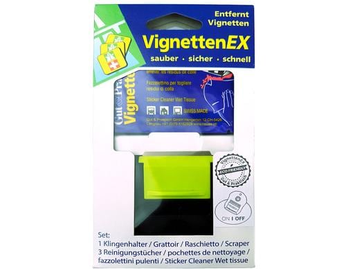 VignettenEx Reinigungsset 1 Messer und 3 Tcher