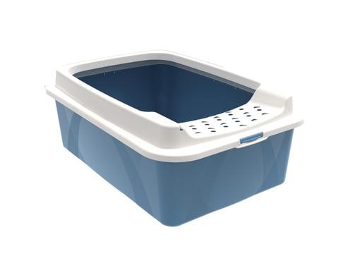 Rotho Katzentoilette Bonnie M ECO blau/sand, 57cm x39cm x 20cm