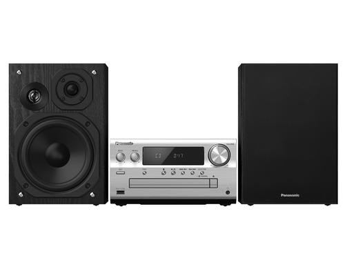 Panasonic SC-PMX802E, Micro HiFi-System silver/black 2x60W, DAB+, BT, CD, AirPlay 2