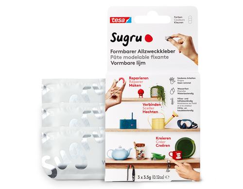 tesa Sugru 3 weiss 3x5g, single use