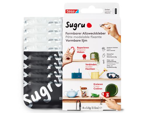 tesa Sugru 8 schw./weiss 3x5g, single use