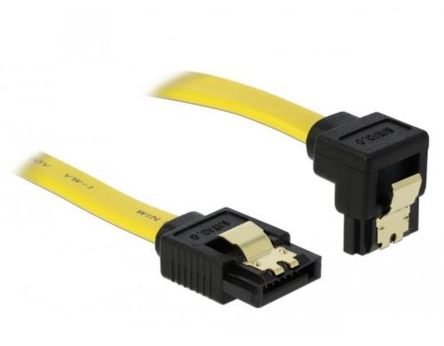 SATA2 Kabel intern, 30cm mit Clip, gelb Anschlsse: unten / gerade