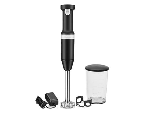 KitchenAid StabMi kabellos schwarz 1059.34 16 W, Akku, 2 Klingen, 1l Behlter