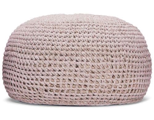 Pouf Ronda pink 55x55x41 - Aus 160 recyelten Pet Flaschen