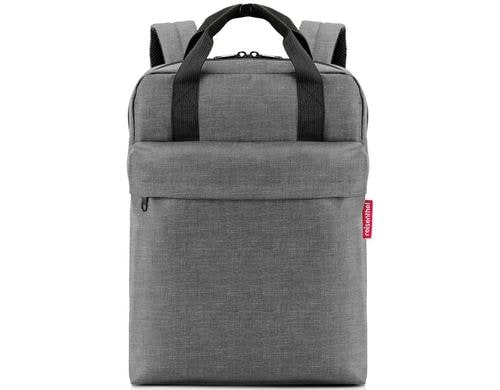 Reisenthel Rucksack allday backpack m twist silver, 15 l, 30 x 39 x 13 cm