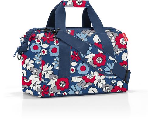 Reisenthel Schultertasche Allrounder M 18 l florist indigo, 40 x 33.5 x 24 cm