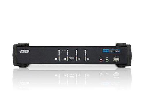 Aten CS1764A: DVI KVM Switch, 4Port USB1.1, inkl.4 Kabelstze 1.8 Meter