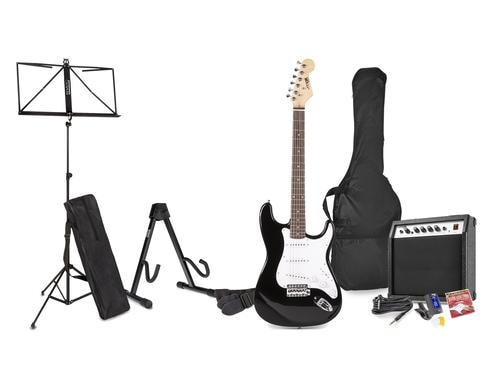 MAX GigKit Kit E-Gitarrenset, schwarz