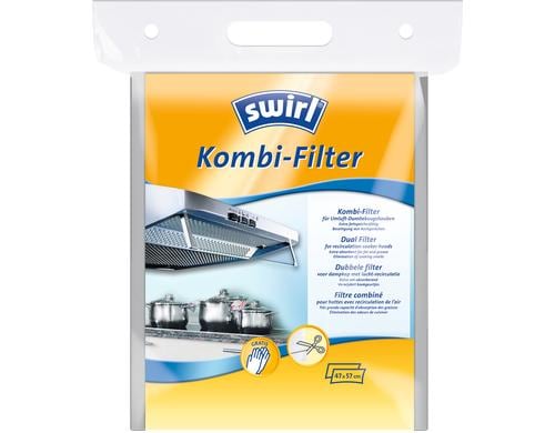 Swirl Kombi-Filter Umlufthaube 220977 fr Umlufthaube, 47x57cm, 1 Flach, 1 Aktiv