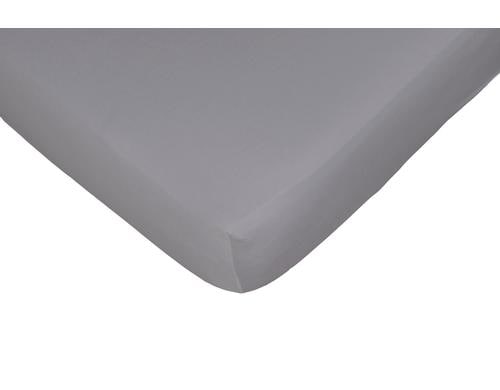 Fixleintuch Jerry grau 90-100x200 cm 100% BW-Single-Jersey, Gummizug