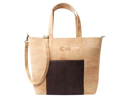 CorkCase Handtasche Classic braun, 40 x 30 x 12 cm