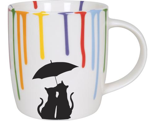 Knitz Tasse Rainbowdrops Cats splmaschinenfest 0.35L