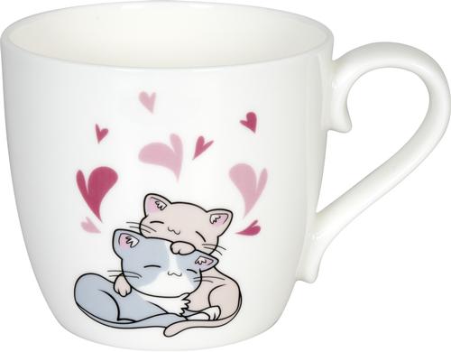 Knitz Tasse Lovely Cats Cuddle splmaschinenfest 0.42L