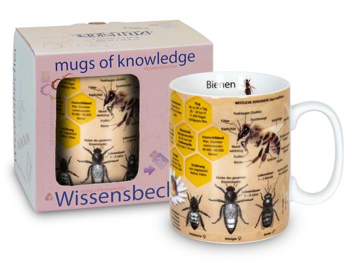 Knitz Tasse Wissensbecher Biene splmaschinenfest 0.49L