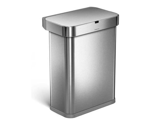 Simplehuman ingle compartmen silver Edelstahl, 58L