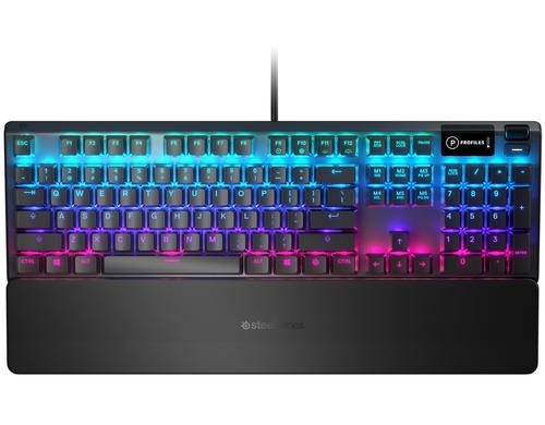 SteelSeries Apex 5 Gaming Keyboard Hybrid Switch, OLED Display, DE-Layout