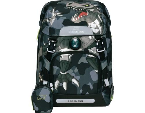 Beckmann Schulrucksack Classic Camo Rex, 22 Liter, 24x37x18 cm