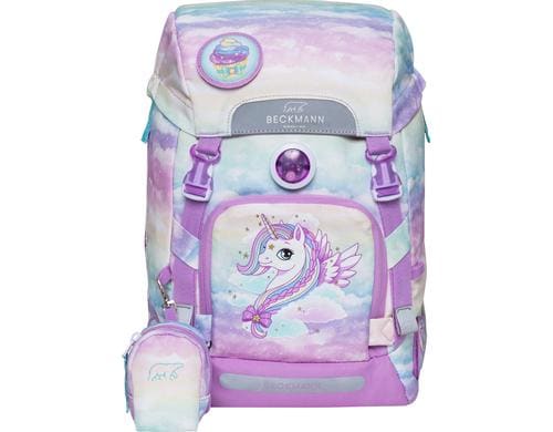 Beckmann Schulrucksack Classic Unicorn, 22 Liter, 24x37x25 cm